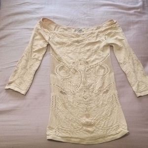 3/4 sleeve lace shirt from Free People